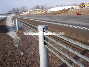 Galvanized Wire Rope FLEX FENCE,Road Side or Median Safety Barriers