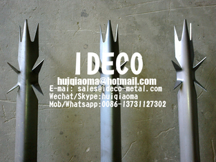 Razor Spike Palisade Fences, Metal Palisade Fencing, High Security Anti-Climb Steel Picket Fence