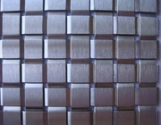 'Tile' Type Decorative Metal Fabric,Flat Wire Square Woven Mesh,Stainless Steel