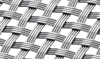 Stainless 4-Wires Woven Architectural Mesh,Unique Decorative Metal Mesh for Curtain Wall